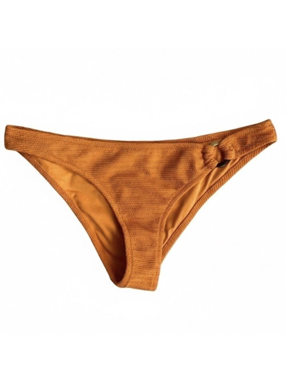 Topshop Orange Crinkle Bikini Bottoms Swimwear Beachwear US 8